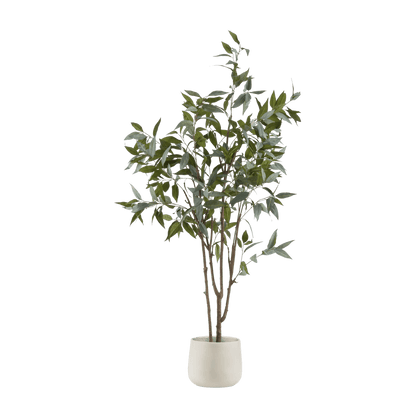 Artificial olive tree with cement pot