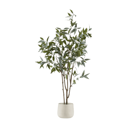 Artificial olive tree with cement pot