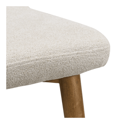 Upholstered Bar Stool with Wooden Legs