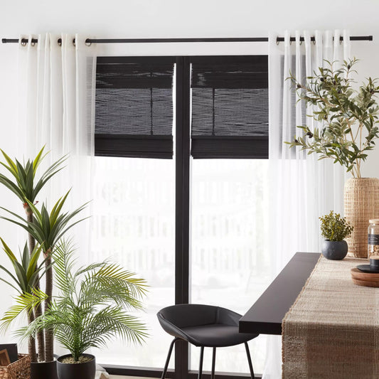 Bali Black Cordless Shade