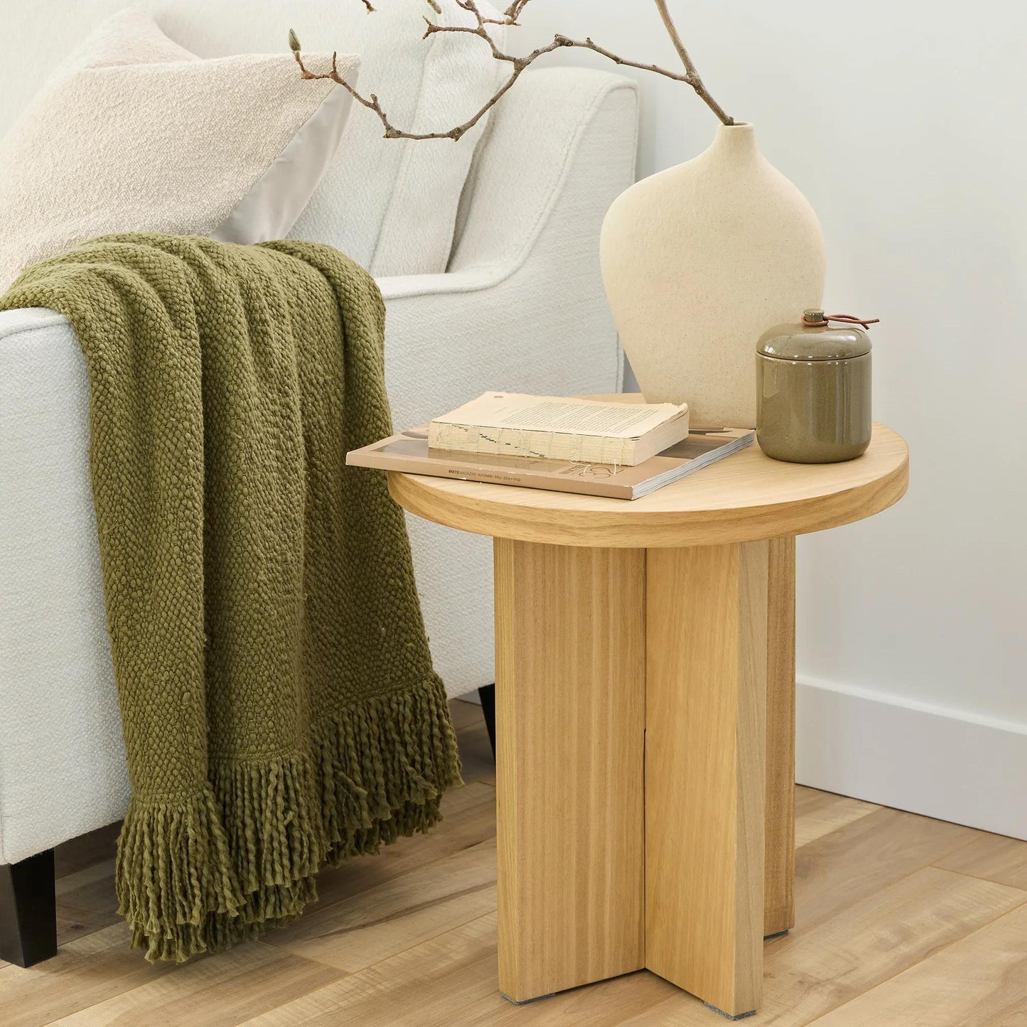 Curved Ceramic Table Vase
