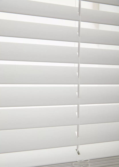 Cordless Faux Wood Blinds - Easy Lift & Tilt