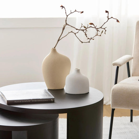 Curved Ceramic Table Vase