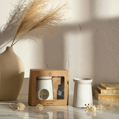 Green Tea Oil Burner Gift Set