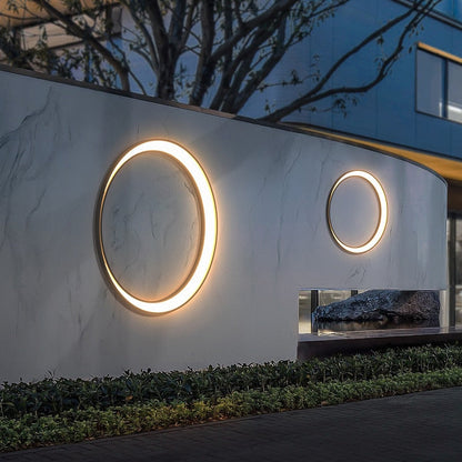 Decorative Crescent Moon Outdoor Waterproof Wall Sconces for Balcony, Courtyard, Garden, or Patio