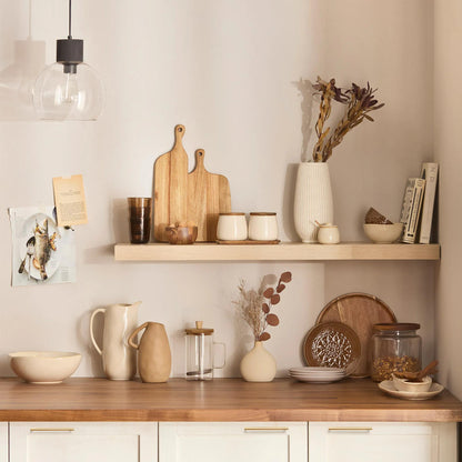 Ribbed Ceramic Table Vase