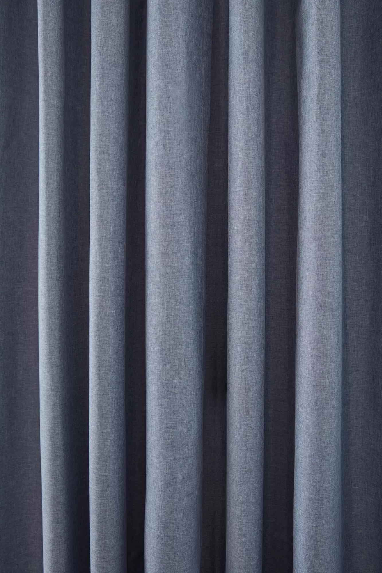 Light Grey Chambray Blackout Curtain