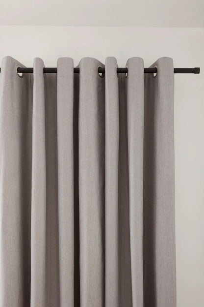 Light Grey Chambray Blackout Curtain