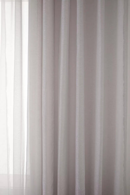 White Kacha Sheer Curtain