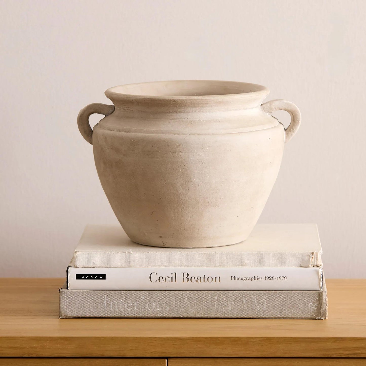 Antique bowl with handles