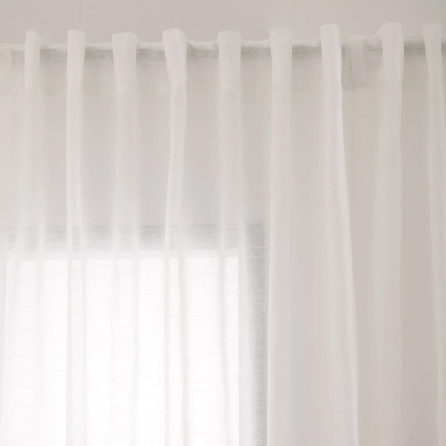 Ery Off-White Sheer Panel with Back Tabs