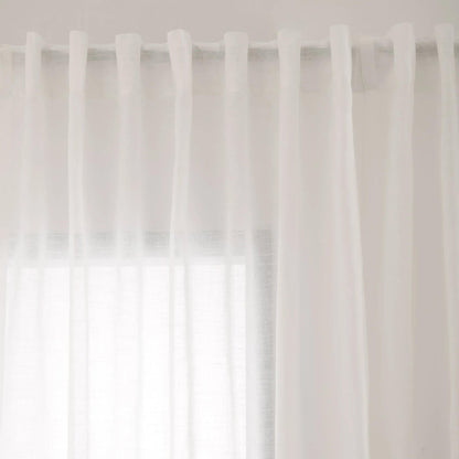 Ery Off-White Sheer Panel with Back Tabs