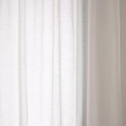 Ery Off-White Sheer Panel with Back Tabs
