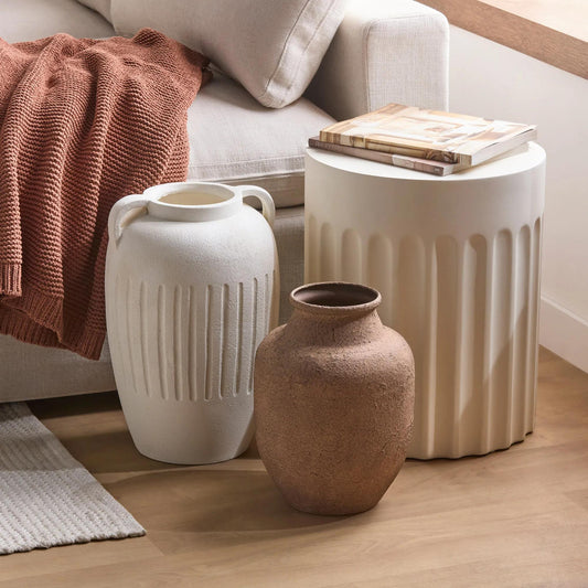 Large Floor Vase with Handles