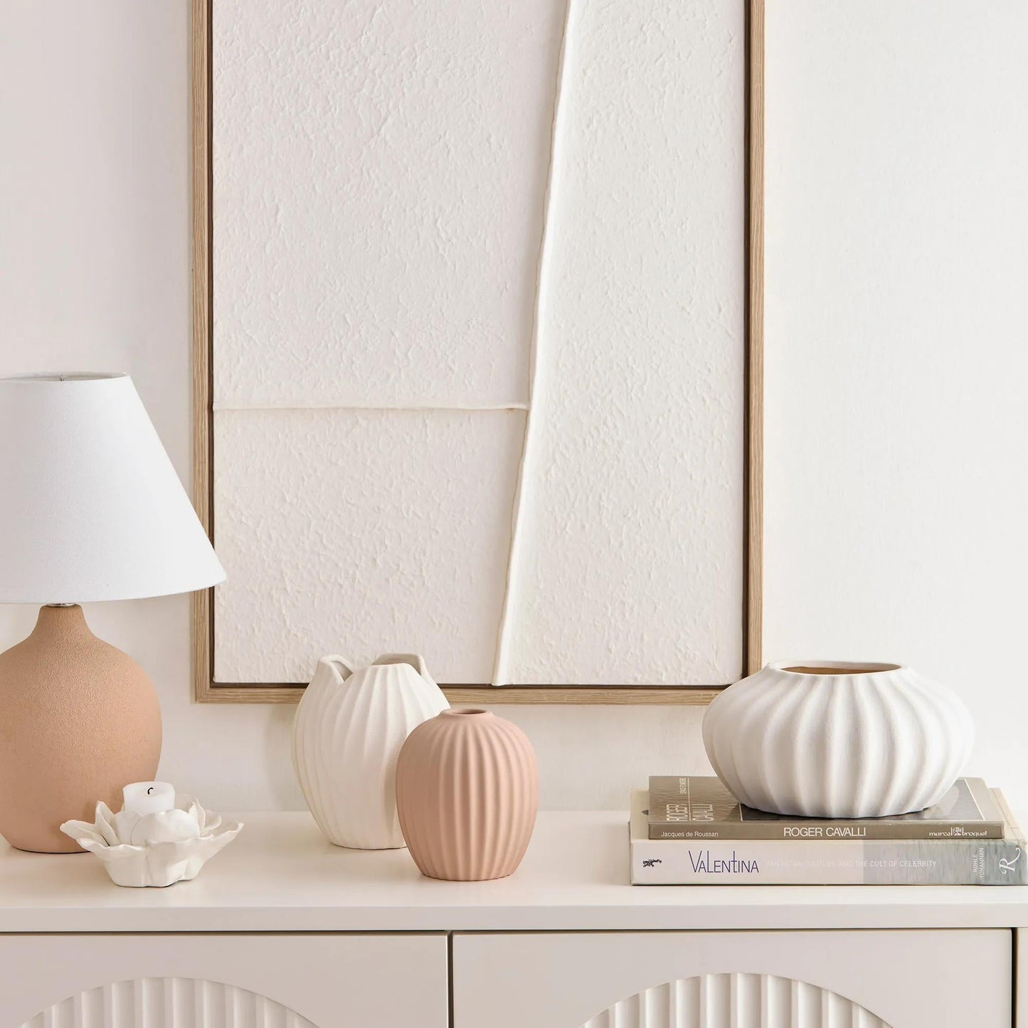Ceramic Ribbed Bowl