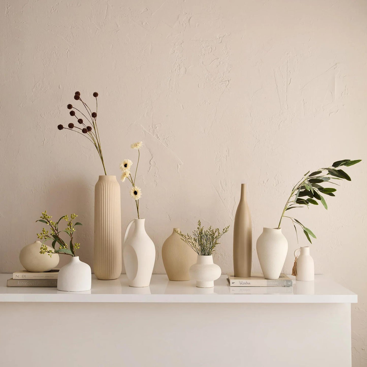 Ceramic Engraved Floor Vase