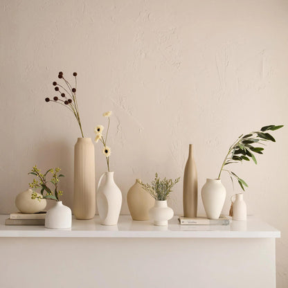 Ceramic Engraved Floor Vase