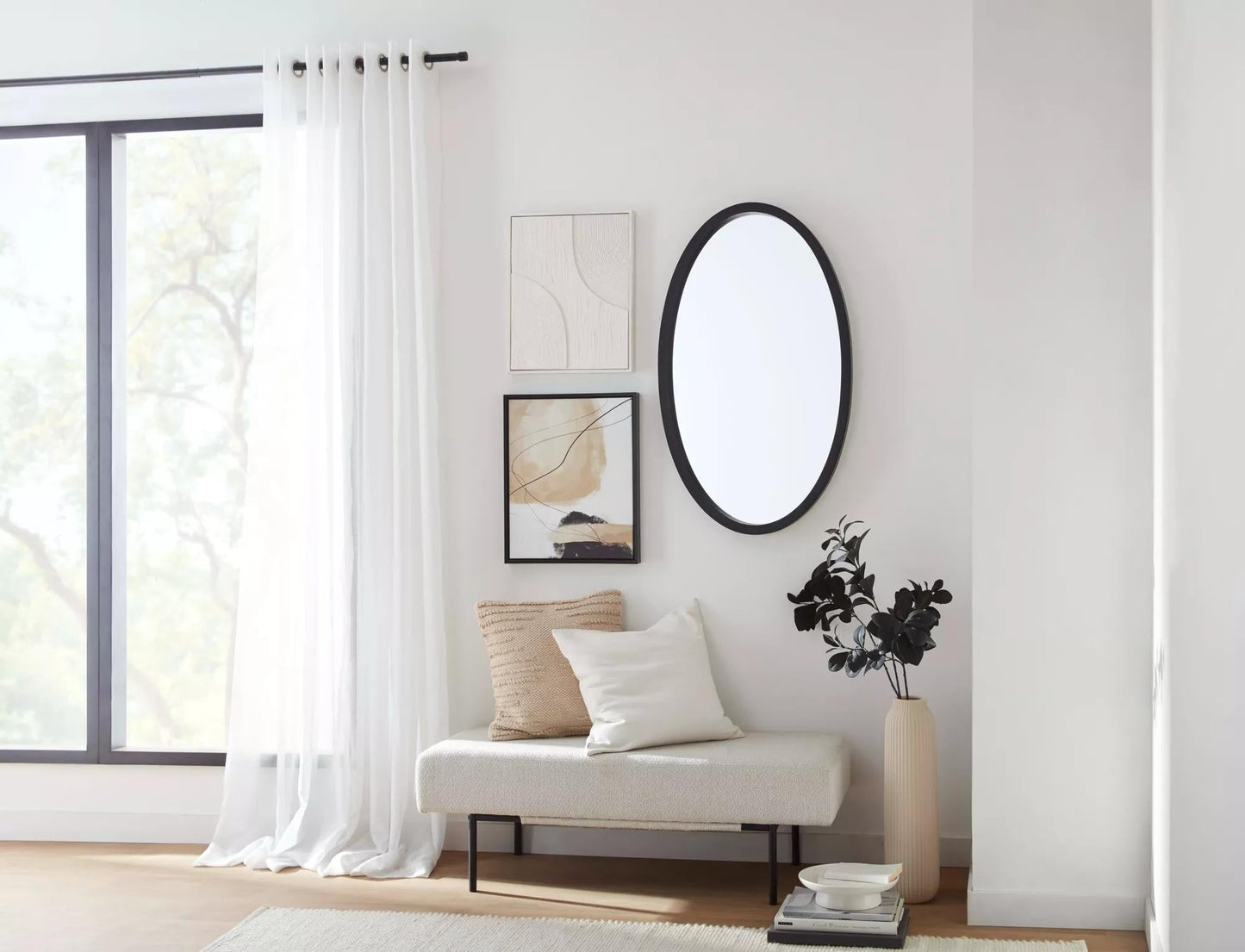 Ceramic Engraved Floor Vase