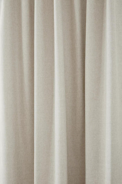 Beige Taha Rod Pocket Back Tab Blackout Curtain