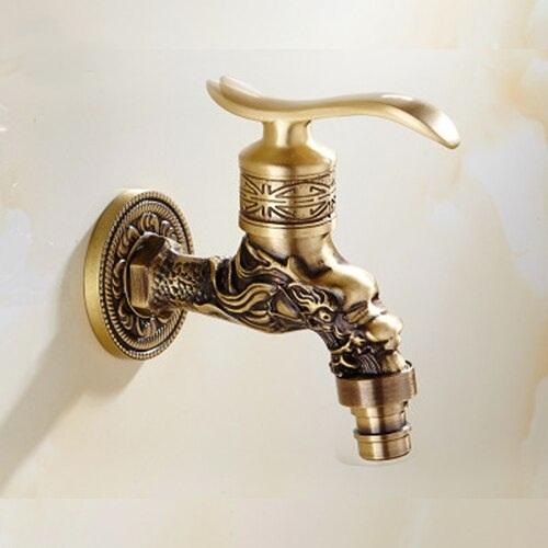 Bathroom Faucet Brass Tap Kitchen Outdoor Garden Taps High Quality Washing Machine Mop Luxury Antique Decorative Bibcock