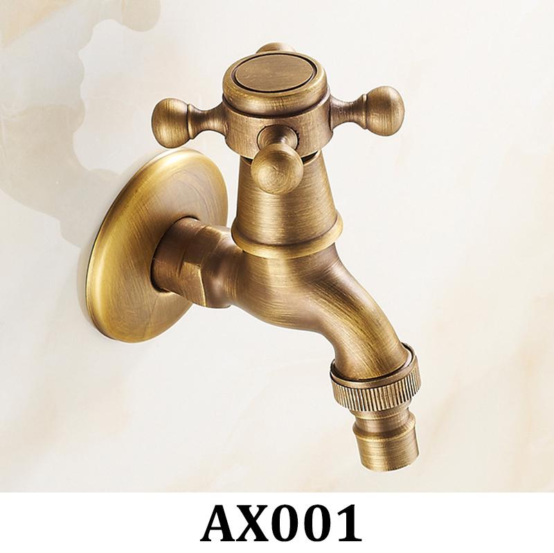 Bathroom Faucet Brass Tap Kitchen Outdoor Garden Taps High Quality Washing Machine Mop Luxury Antique Decorative Bibcock