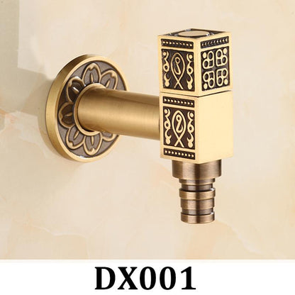 Bathroom Faucet Brass Tap Kitchen Outdoor Garden Taps High Quality Washing Machine Mop Luxury Antique Decorative Bibcock