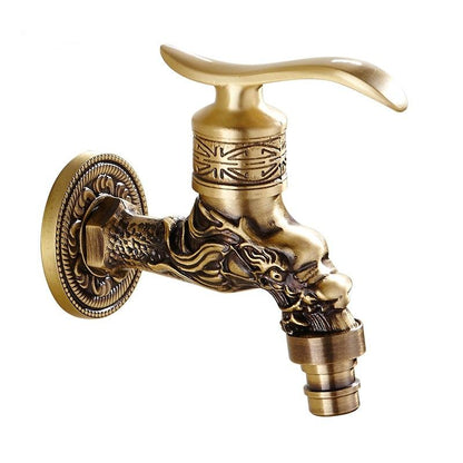 Bathroom Faucet Brass Tap Kitchen Outdoor Garden Taps High Quality Washing Machine Mop Luxury Antique Decorative Bibcock