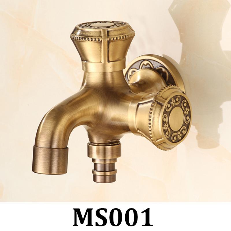 Bathroom Faucet Brass Tap Kitchen Outdoor Garden Taps High Quality Washing Machine Mop Luxury Antique Decorative Bibcock