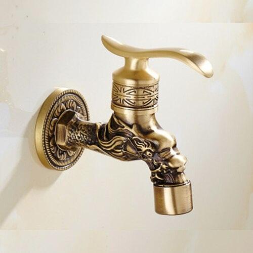 Bathroom Faucet Brass Tap Kitchen Outdoor Garden Taps High Quality Washing Machine Mop Luxury Antique Decorative Bibcock