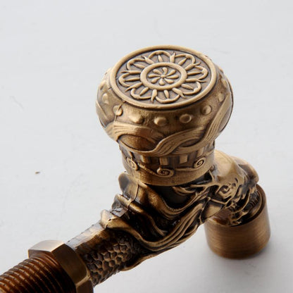 Bathroom Faucet Brass Tap Kitchen Outdoor Garden Taps High Quality Washing Machine Mop Luxury Antique Decorative Bibcock