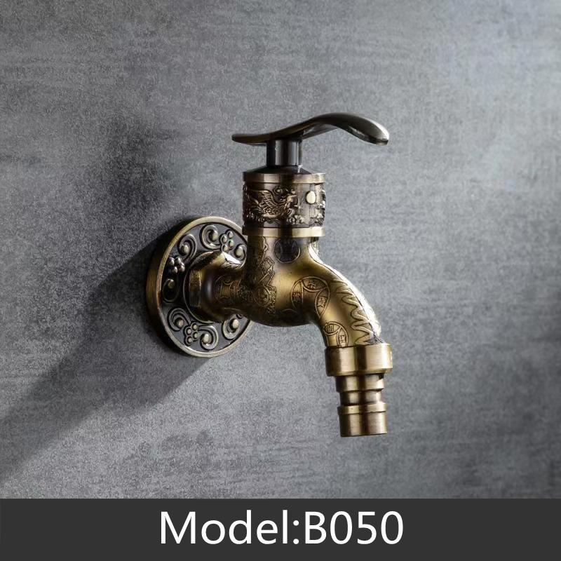 Bathroom Faucet Brass Tap Kitchen Outdoor Garden Taps High Quality Washing Machine Mop Luxury Antique Decorative Bibcock