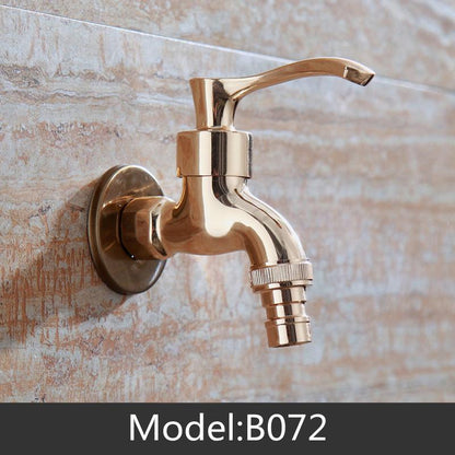 Bathroom Faucet Brass Tap Kitchen Outdoor Garden Taps High Quality Washing Machine Mop Luxury Antique Decorative Bibcock