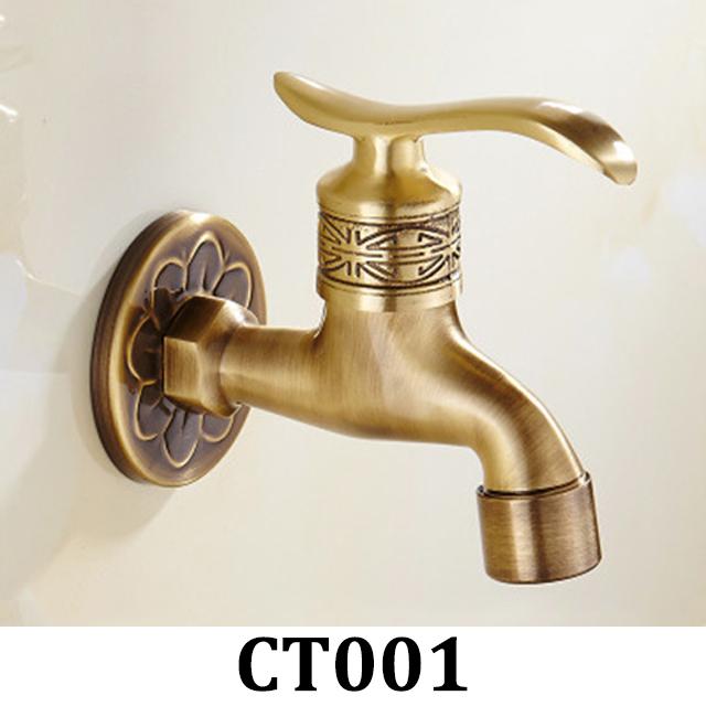 Bathroom Faucet Brass Tap Kitchen Outdoor Garden Taps High Quality Washing Machine Mop Luxury Antique Decorative Bibcock