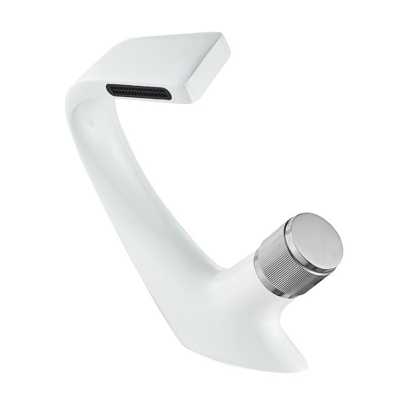 Black Faucet Bathroom Sink Faucets Hot Cold Water Mixer Crane Deck Mounted Single Hole Bath Tap