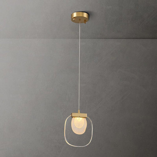 Dining Room Modern LED Chandelier Glass Lamp Gold Staircase Lighting