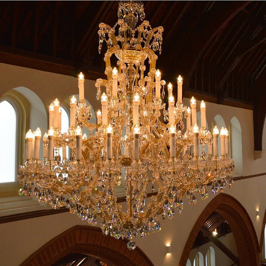 Lighting Large  Luxury Maria Theresa Crystal Chandelier Villa decoration Chandelier Light Lighting (Gold Lamp body Width 160cm H180cm)