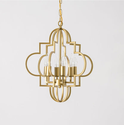 Luxury Hollow Gold Pendant LED Hanging Lamp for Foyers, Dining Rooms, and Kitchens