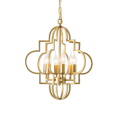 Luxury Hollow Gold Pendant LED Hanging Lamp for Foyers, Dining Rooms, and Kitchens