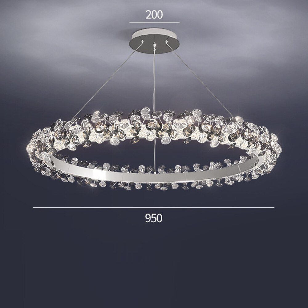 Luxury Crystal LED Chandelier – Modern Hanging Design – Foyer – Dinning – Bedroom Décor