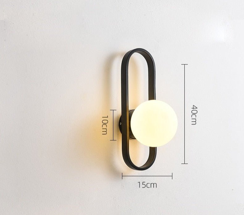 Minimalist Glass Aisle Wall Lamp Balcony Corridor Porch Bedroom Creative Wall Lights