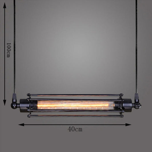 Pendant Lights Lamp Shade Vintage Industrial Retro Iron Flute Pendant Lamp Light Dining Room Kitchen Island Decoration