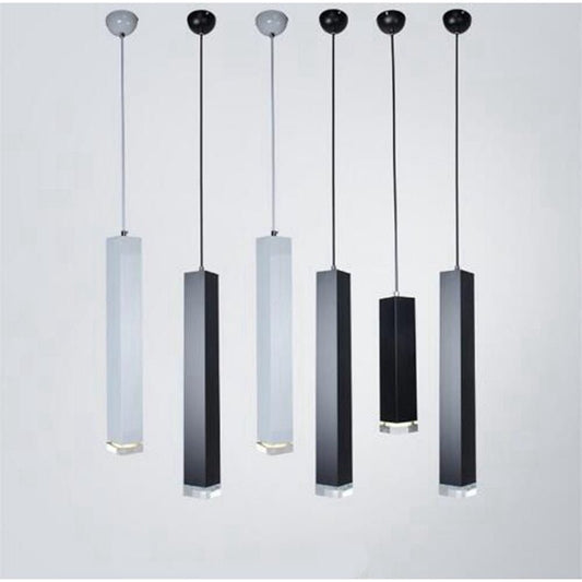 Pendant Lights Modern Kitchen Lamp Dining Room Bar Counter Pendant Lights Kitchen Light Square Tube Spot Lamp