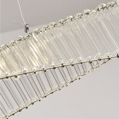 Ribbon Design Modern Chandelier For Dining Room Luxury Island Hanging Glass Lamp Led Light Fixture