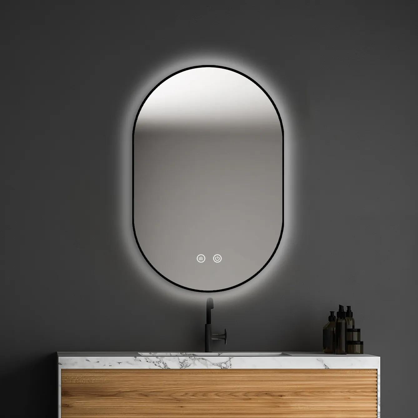 Oval LED Light Up Mirror