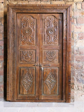 Antique Authentic Doors with Frame Rustic Farmhouse Exterior Front Door 82x53