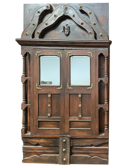 Antique Rustic Barn Door Brutalist Mid Century Library Door 83x42
