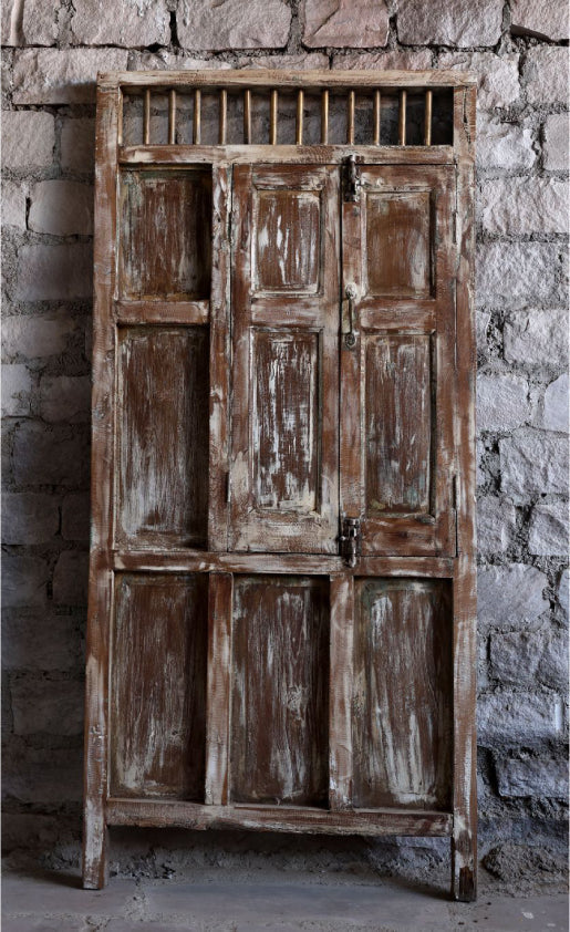 Antique Doors Reclaimed Wood Garden Door Carved Statement Door 84X39