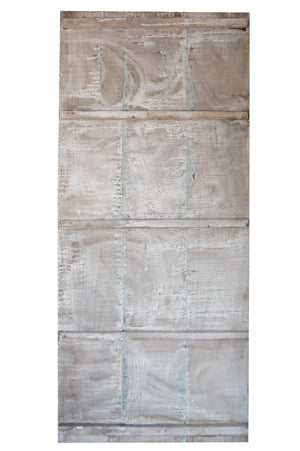 Buddha Carved Wall Art Rustic White Barn Door ResortDecor Wall Hanging 83x36