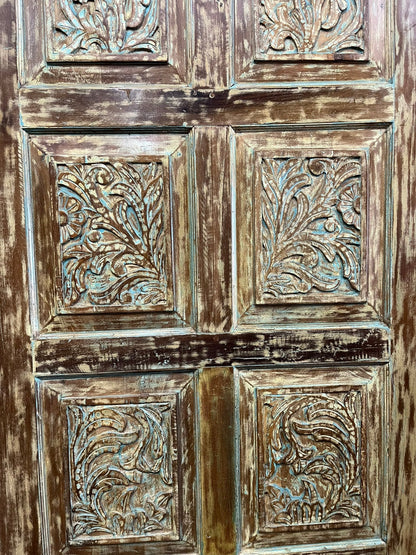 Vintage Carved Barn Door Floral Farmhouse Statement Interior Doors 80x36