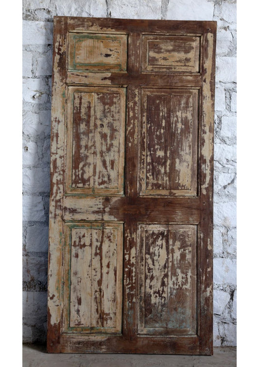 Decorative Vintage Carved Door Teak Wood Pantry Rustic Barndoor 80x39.5
